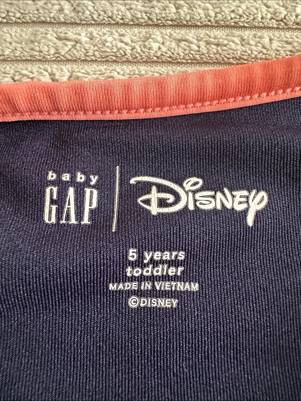 Baby GAP Disney Girl’s Navy & Coral Minnie Mouse One-Piece Swimsuit in Size 5T
